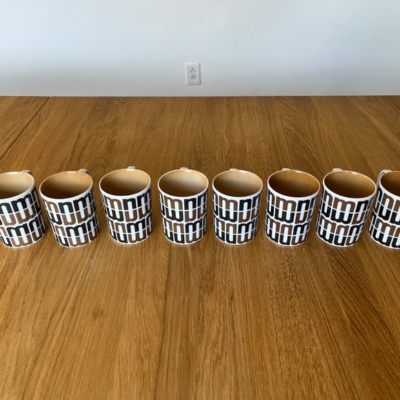 Lot of 8 Vintage 70's Fitz & Floyd Neiman Marcus Coffee Mug Cup Logo Helvetica - Picture 10 of 15